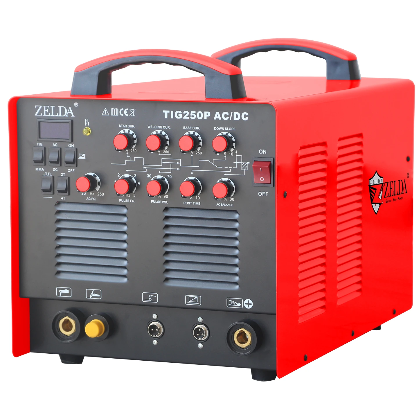 machine ac/dc 250A argon welding machine tig welder ac/dc aluminium and stainless steel