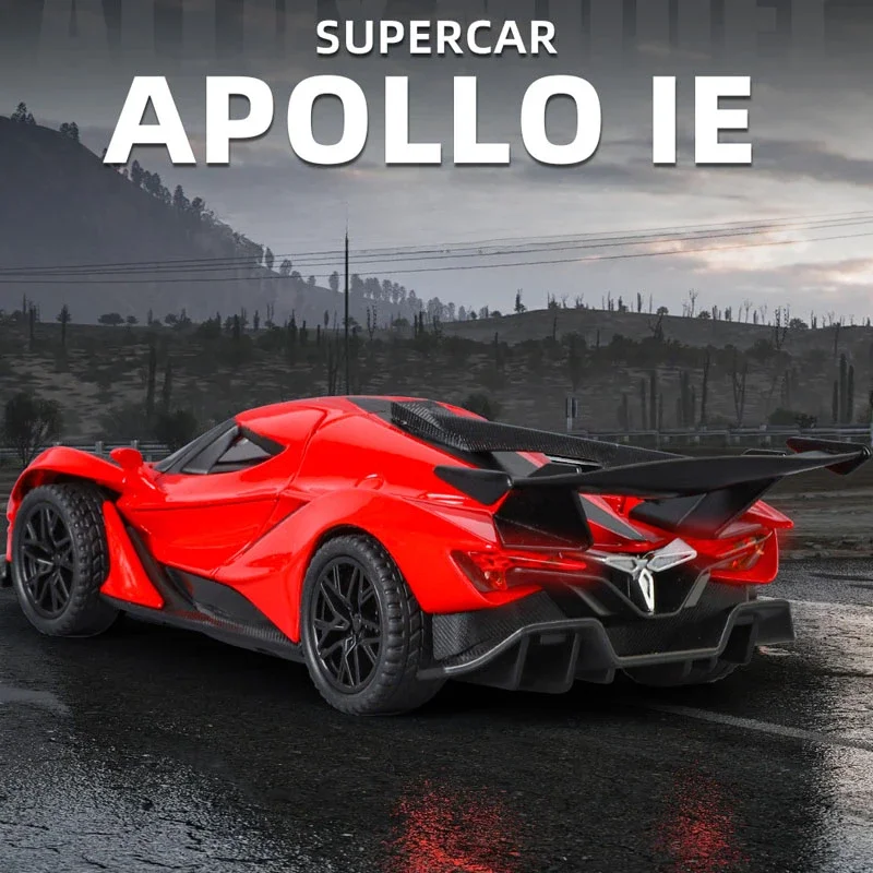1:32 Scale Apollo IE Toys Car Models Alloy Diecast with Sound Light Pull Back Vehicles Models for Boys Birthday Gifts