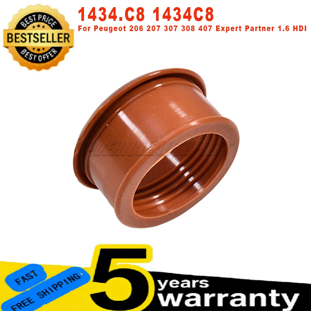 

1 PC New Turbo Air Pipe Rubber Sleeve Red For Peugeot 206 207 307 308 407 Expert Partner 1.6 HDI Car Accessories 1434.C8 1434C8