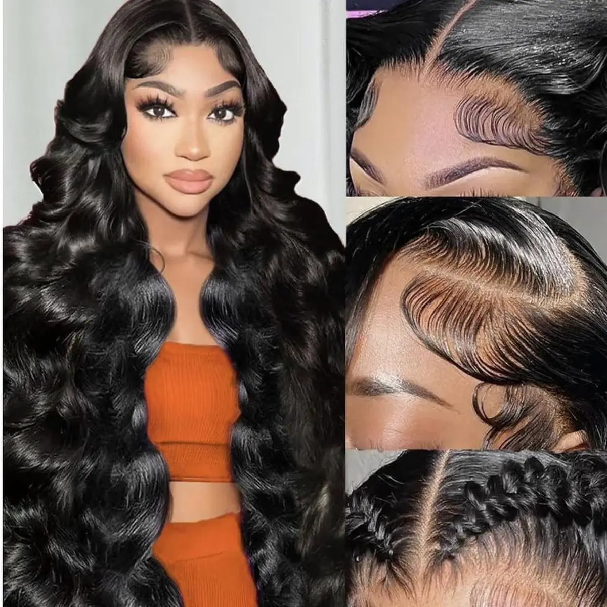 

Парик с прозрачной кружевной вставкой 13X4, парик с HD-кружевной вставкой 13X6, предварительно выщипанные волосы, 100% натуральные человеческие волосы, парики для чернокожих женщин, 30-40 дюймов.