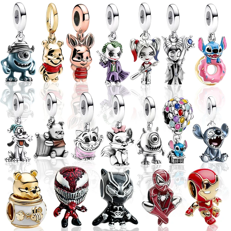 

2026New Toy Story,Potter,Pooh Bear,Monsters,Stitch,Charm Beads Pendant Fit Original Bracelet Necklace Beads For Diy Jewelry Gift