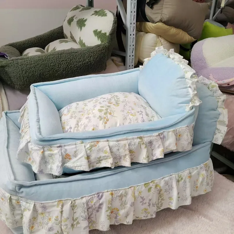 All Seasons Cotton Dog Cat Nest Removable Pet Bed