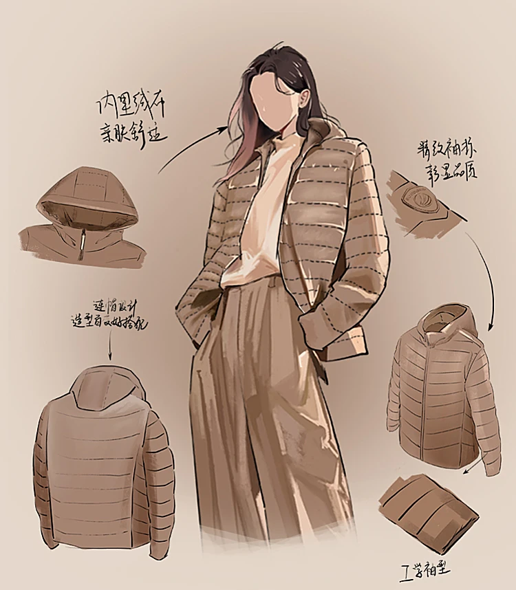 BOSIDENG New 90% Down Jacket for Women Light Jacket Hooded Jacket