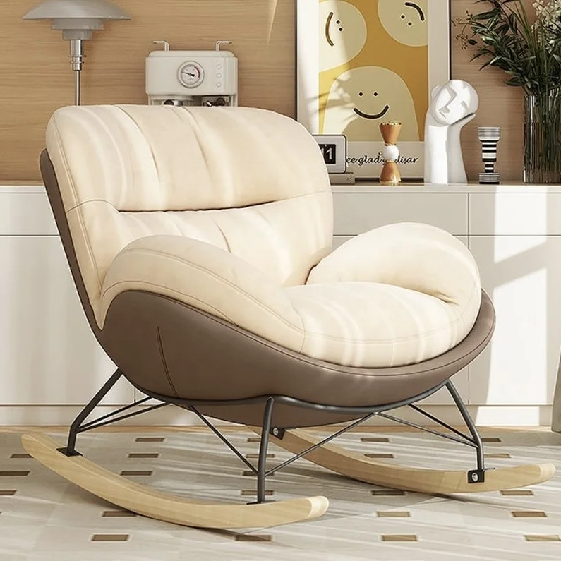 

*/-* Modern Eggshell Design Adult Recliner Chair Single Leisure Sofa Chair For Living Room Balcony