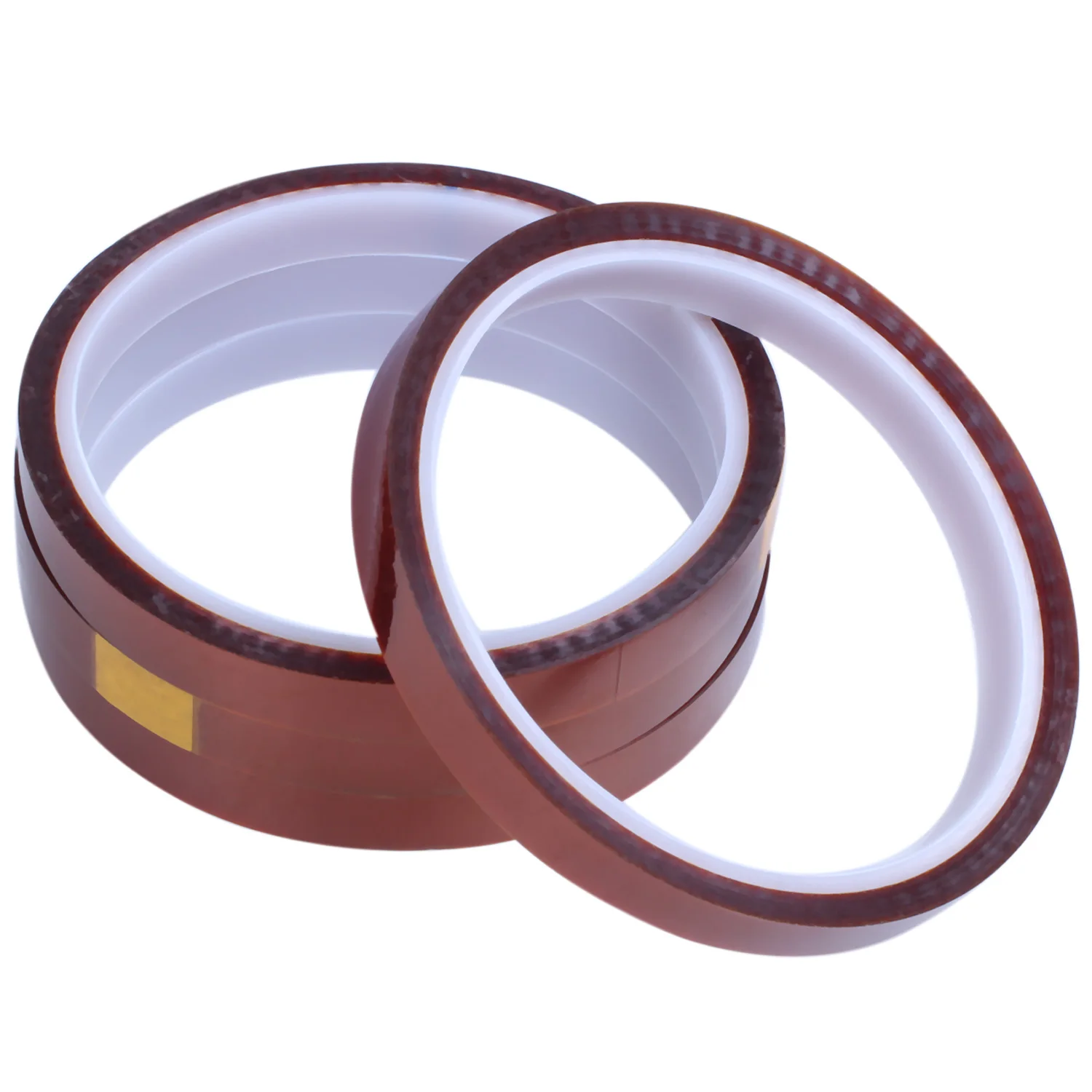 DT17 4 Rolls Polyimide Heat Resistant Tape, 10mm x 30m for 3D Sublimation Heat for Press