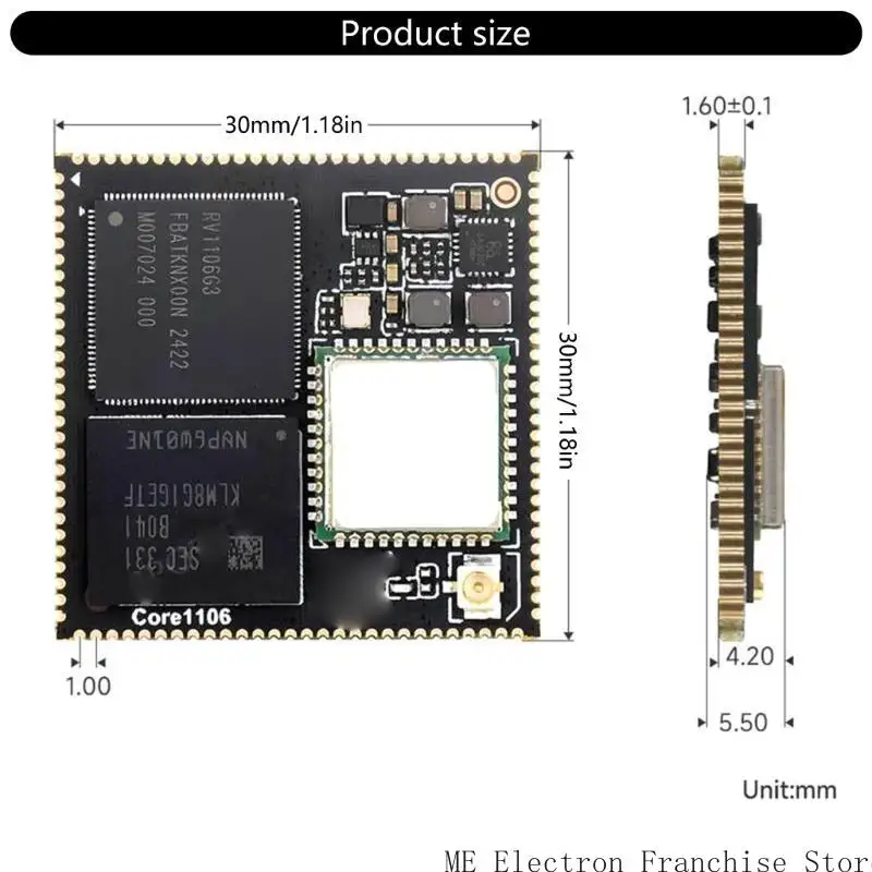 T5EA Advanced RV1106 Linux Development Board للأنظمة المدمجة والأبحاث الذكاء الفني