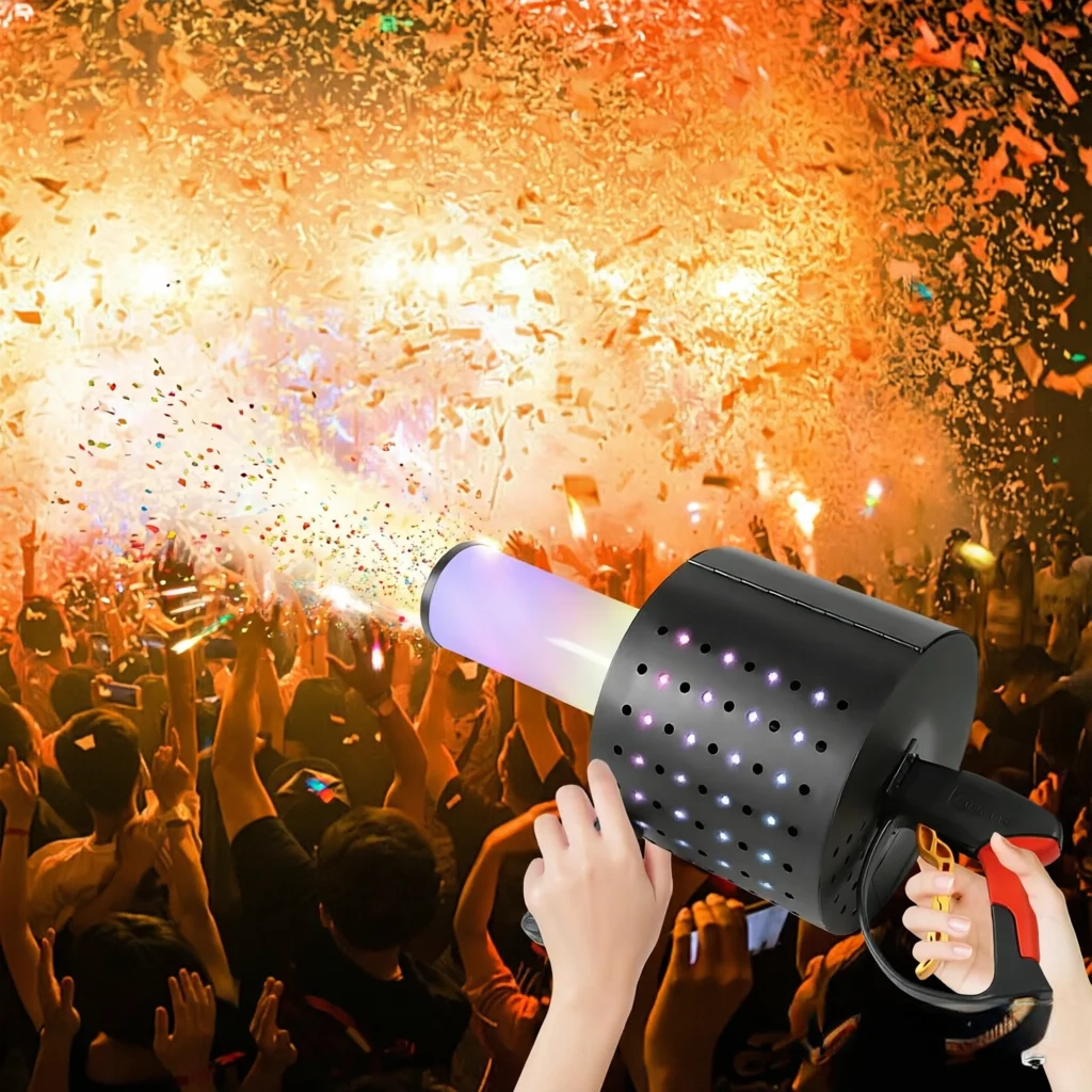 Stage Equipment CO2 Gas Column Color Paper Spray Gun Color Dj Fog Column Spray Gun Mannual Control Disco Nightclub Wedding Party