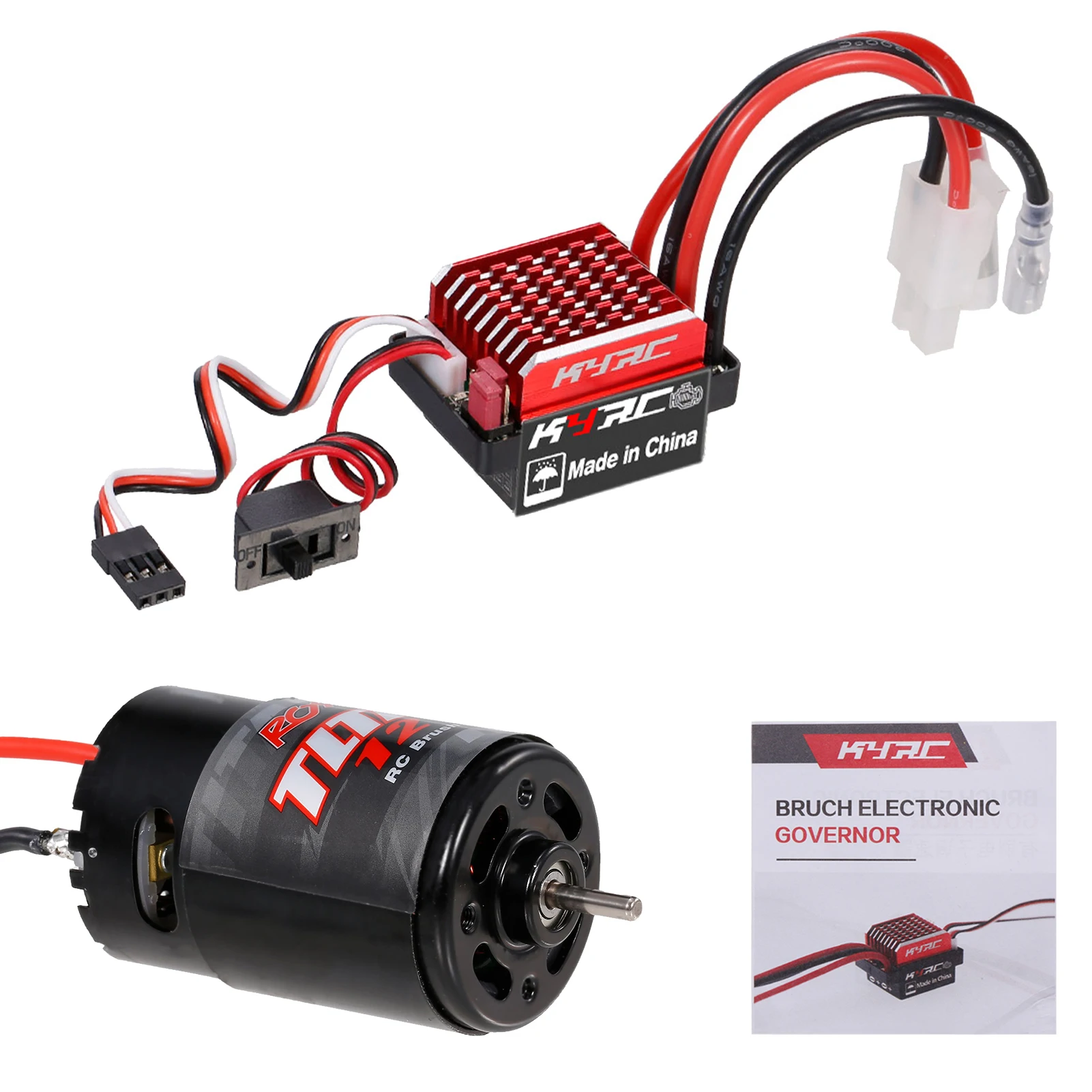 550 12T Brushed Motor Replacement for 1/10 Remote Control Off-road Car HSP HPI Wltoys Kyosho TRX