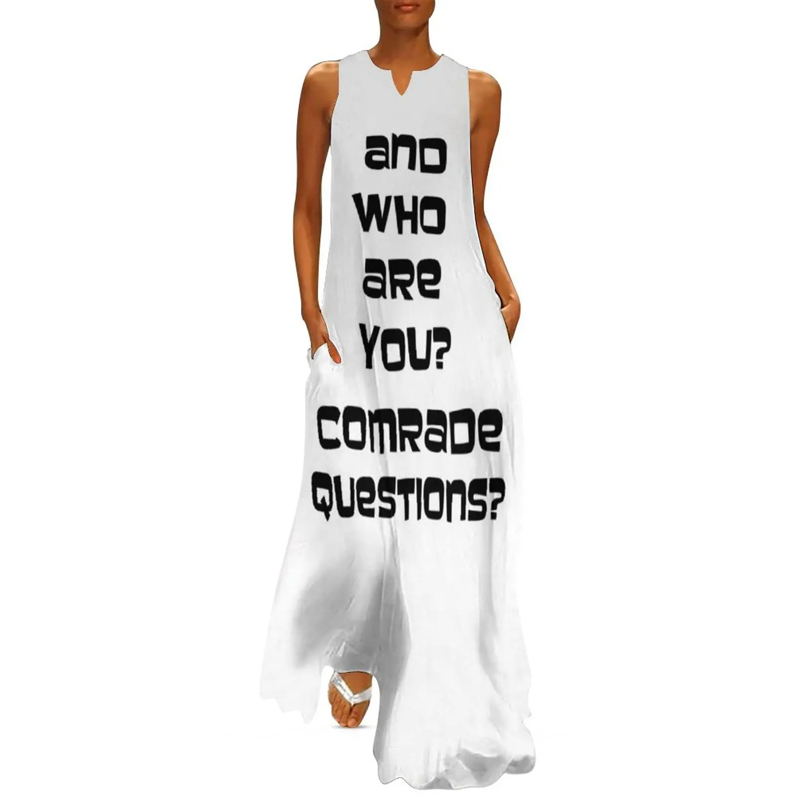 Archer And Who Are You Comrade Long Dress summer dress korean women Beachwear women's summer clothing 2025