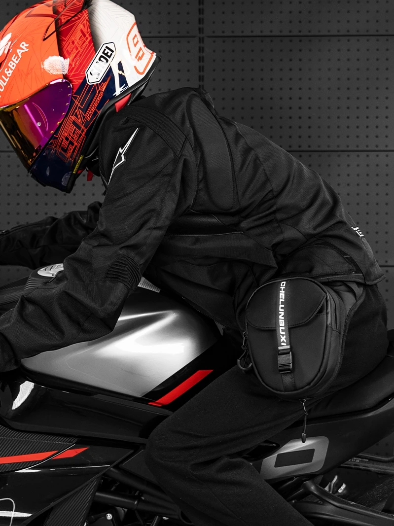 Cycling leg bag, motorcycle fanny pack, men's and women's multi-functional, waterproof fuel tank bag, locomotive bag