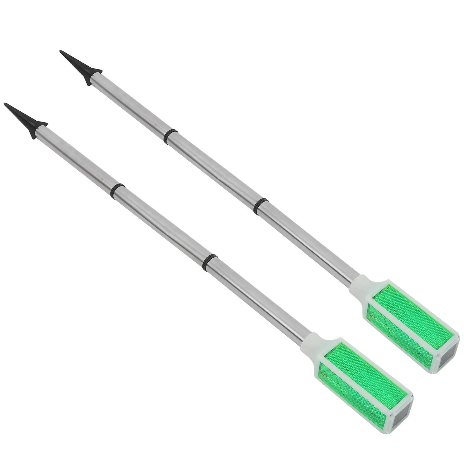 2pcs 77cmSolar Powered Driveway Lights Led Pole Light Outdoor Warning Light For Driveway Path Garden Yard Landscape Lighting