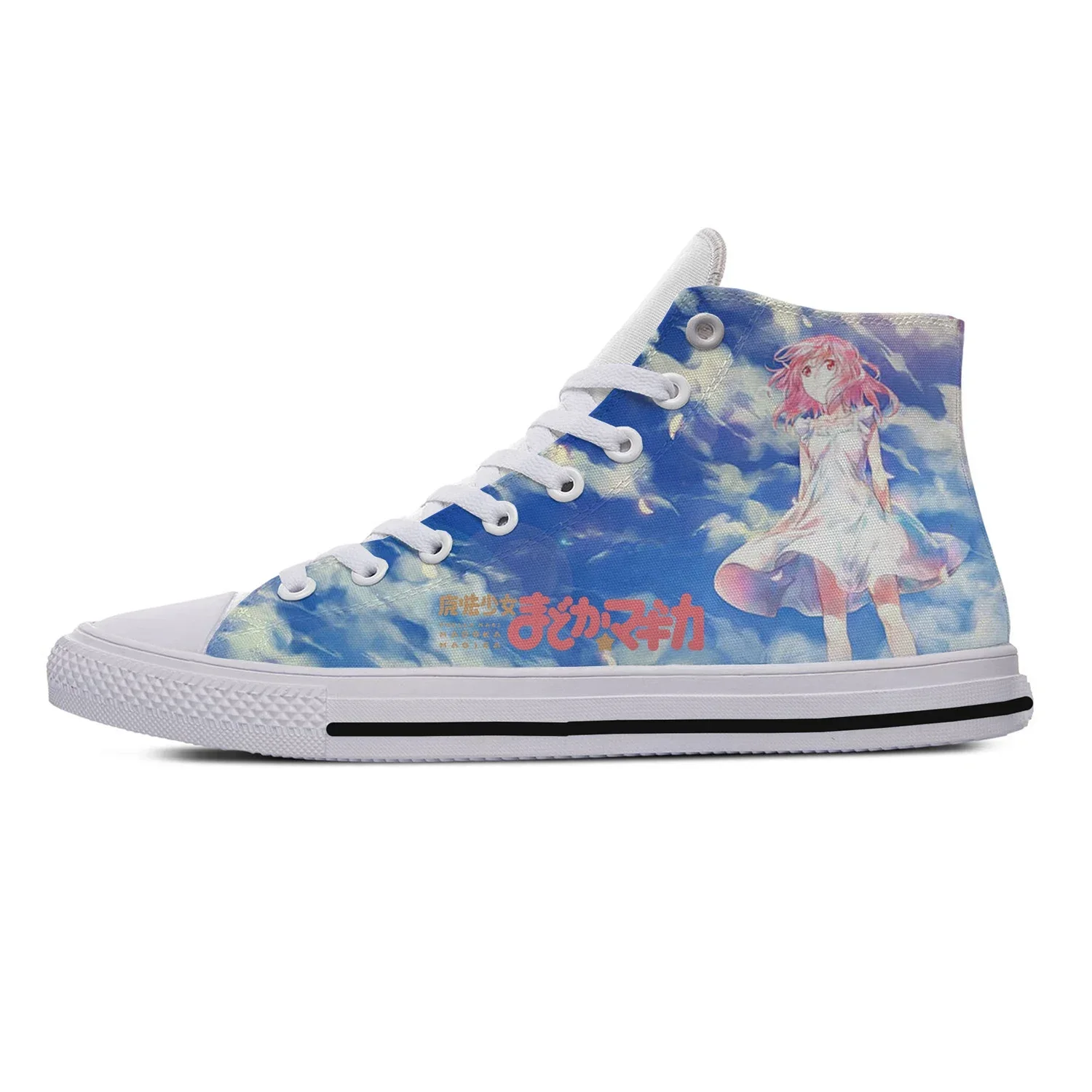 

Puella Magi Madoka Magica High Top Sneakers High Quality Mens Womens Teenager Canvas Sneaker Casual Couple Shoes Custom Shoe