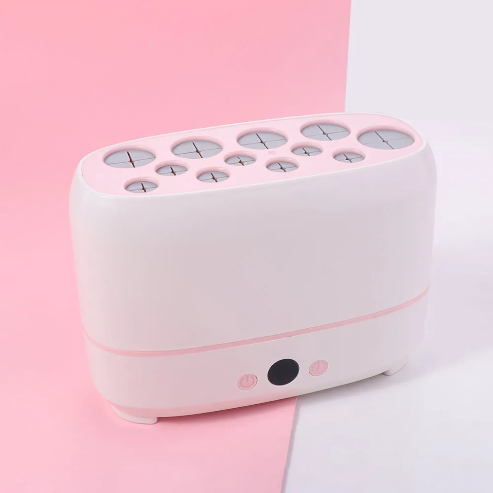 Automatic Electric Cosmetic Brush Drying Machine Cleaner 12 Holes Makeup Brushes Dryer Visible USB Rechargeable