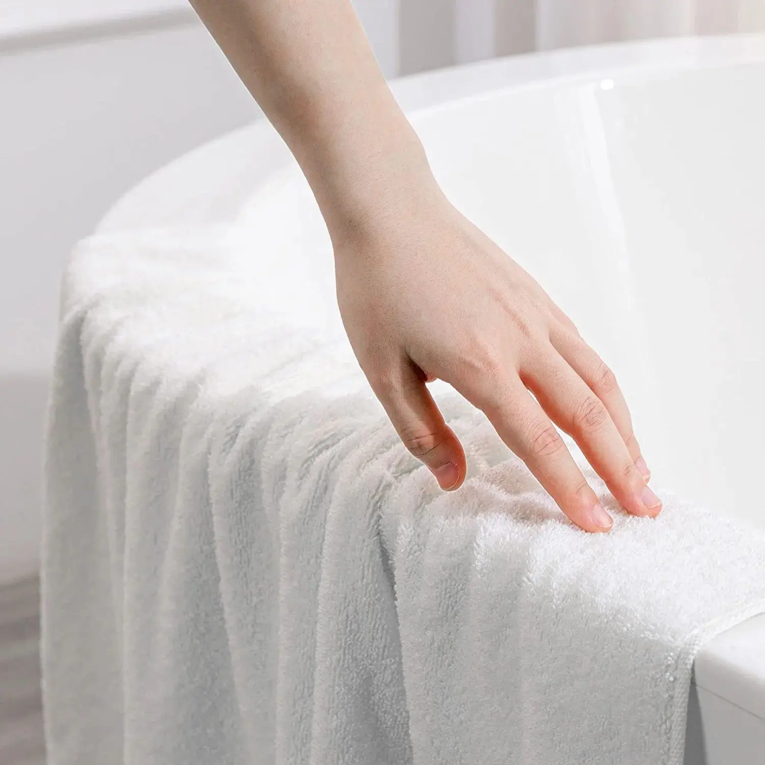Lot de 3 serviettes de bain en coton, absorbantes, douces et confortables, pour la salle de bain de la maison et pour une utilisation quotidienne à l'hôtel._voghion.com