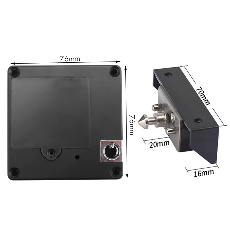 ABDE-スマート木製ドアロックキーレス不可視電子ロックICカードTtlockアプリロック解除キャビネットロッカー家具引き出しロックDurab