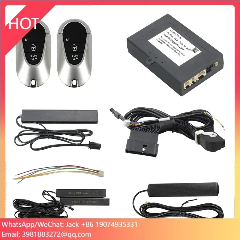 EASYGUARD Smart Key Kit Fit For Benz With Factory OEM Push Start Button & Comfort Access Keyless Entry