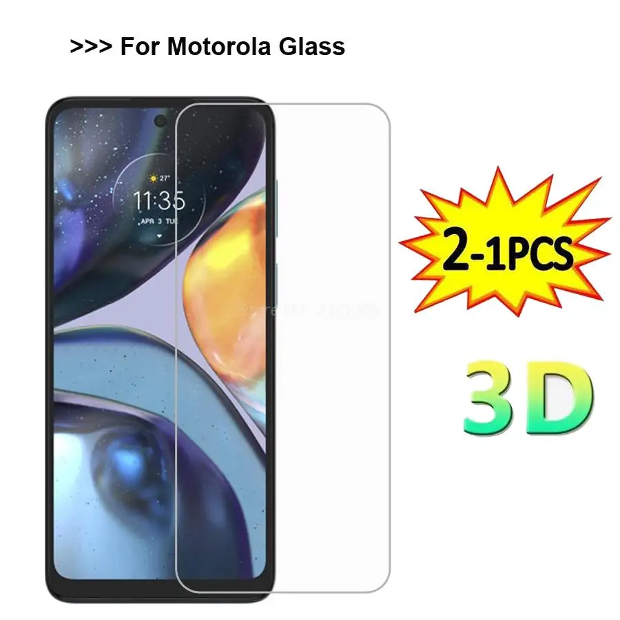 2-1PCS Tempered Glass For Moto E40 Glass Motorola G22 G10 Power G100 G20 G30 G60 G60S G40 Fusion G50 P50 Edge+ Screen Protector