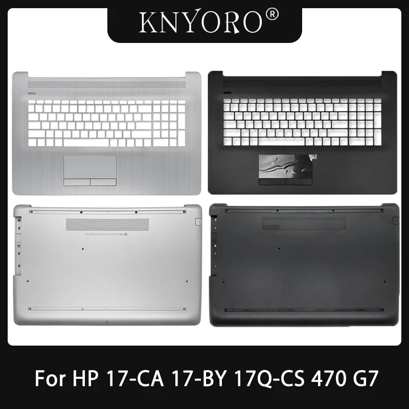 

New Top Lower Bottom Case For HP 17-CA 17-BY 17-CR 17Q-CS 470 G7 TPN-I133 Laptop Palmrest Bottom Case Silver Black L22508-001