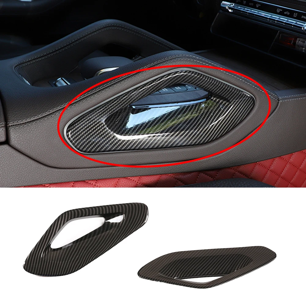 ABS Car Center Console Armrest Side Protective Cover For Mercedes Benz GLE GLS Class 2021 2022 Automotive Interior Accessories