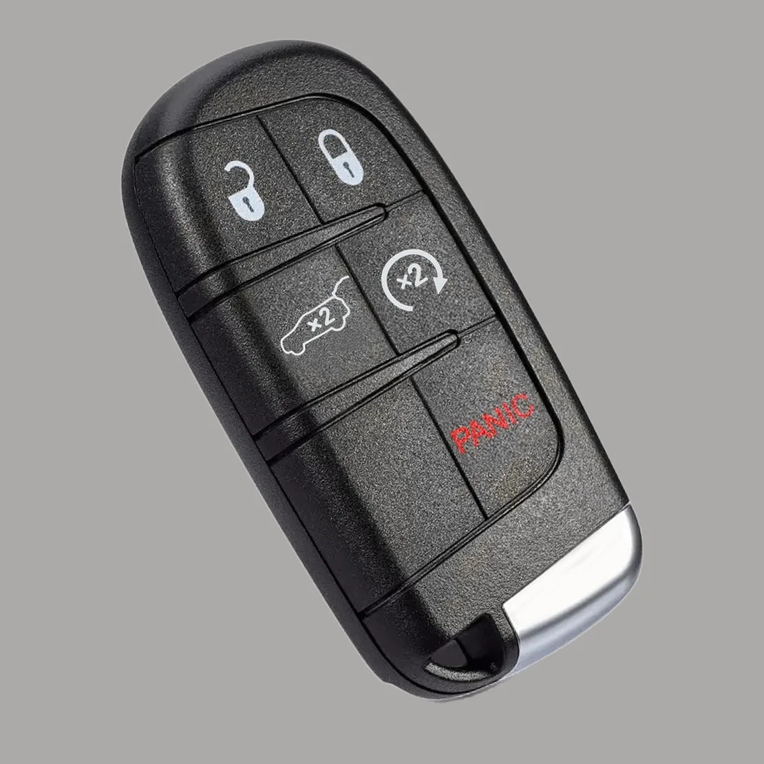 

Remote 5 Button Car Key Cover Fob Holder Shell Case Housing Fit for Jeep Grand Cherokee SUV 2014-2021 Chrysler Dodge
