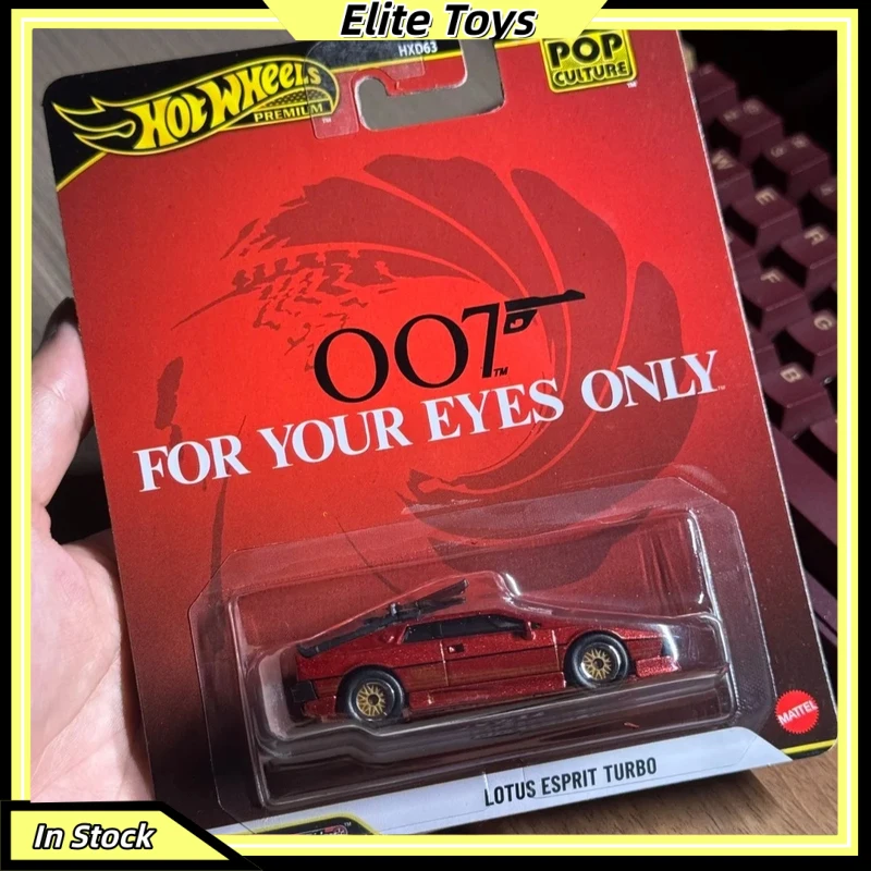 In Stock New Hot Wheels Premium Pop Culture Diecast Car Model 007 Lotus Esprit Turbo Forza 1/64 Alloy Collectible Vehicle Toy