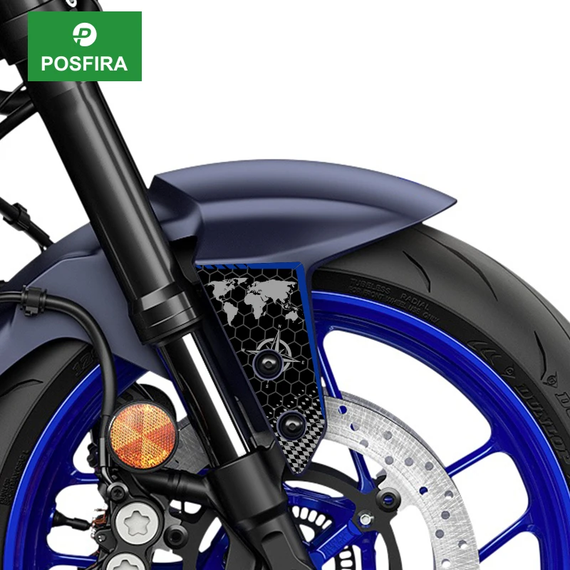

Наклейки-декали POSFIRA на переднее крыло мотоцикла для Yamaha MT07 MT 07 MT-07 2025, аксессуары для мотоциклетных брызговиков