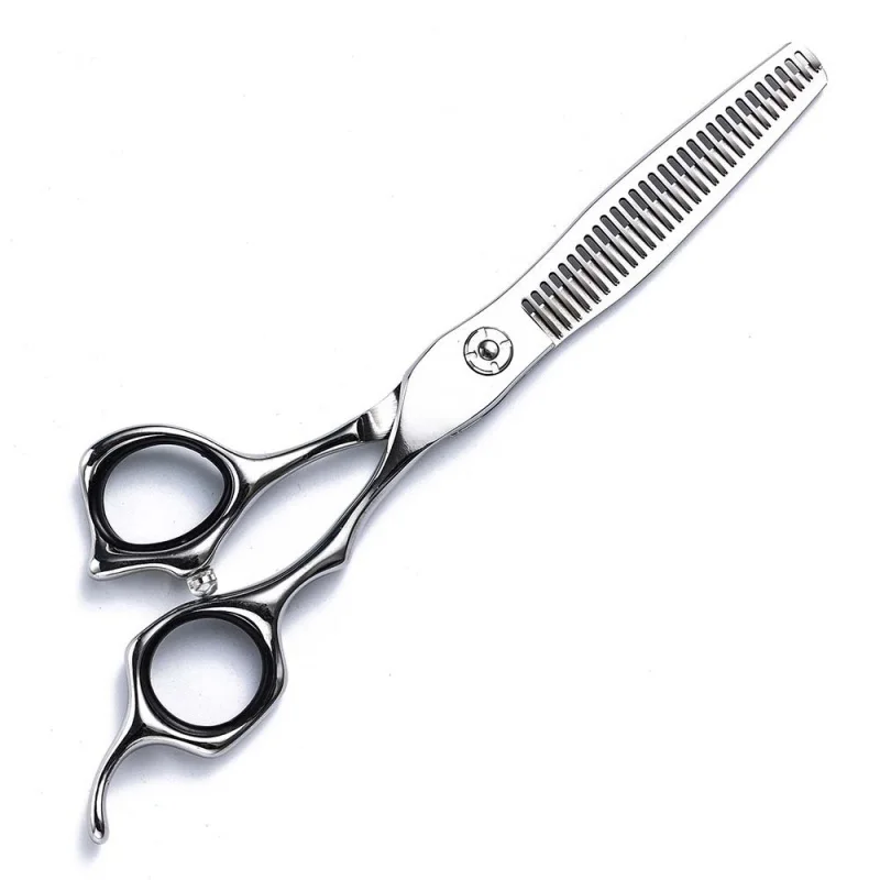 6-Inch 440C Professional Hairdressing Scissors Set  Barbers Salon Use Flat Cutting Tooth  Thinning Scissors Kit