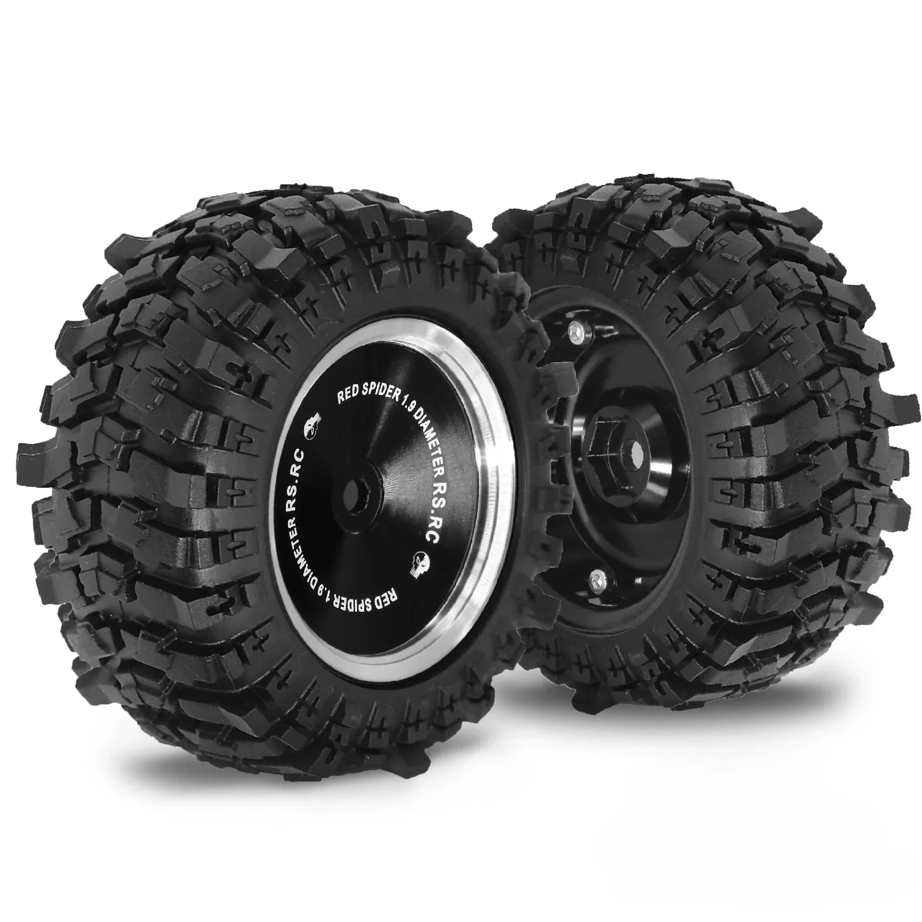 

1.9" Metal Beadlock Wheels and Crawler Tires OD 88mm 4PCS for 1/10/12 Crawler Car MJX H12Y+ Axial SCX10 AXI03007 Tamiya CC01 D90
