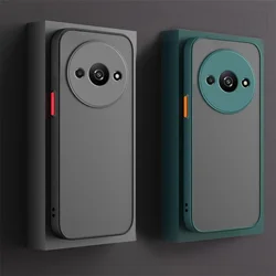 Shockproof Armor Matte Case For Xiaomi Redmi A3 4G Soft TPU Bumper Clear Hard PC Cover Capa On RedmiA3 A3X Redmy Readmi A3