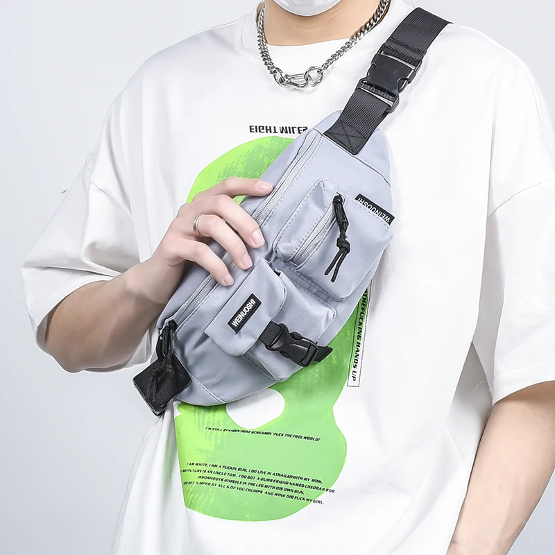

Couple Chest Bag Male Ins Trend Bag Female Sports Shoulder Bag Fashion Brand Waist Bag Shoulder Bag Personality Tooling Bag