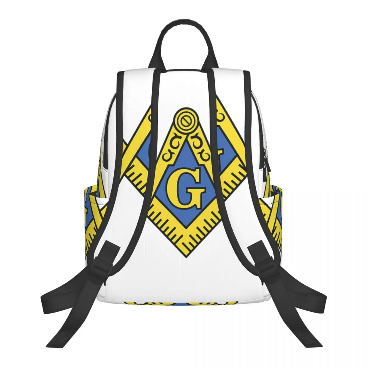 Freemason Masonic Student Backpack School Bag Hiking Travel Daypack for Boys Girls Fashion Bookbag Shoulder Bags