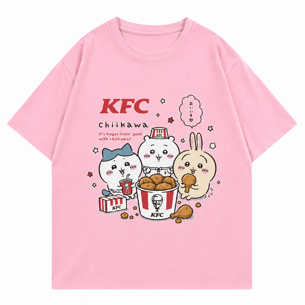 CHIIKAWA Sommer Eltern-Kind Reines Baumwoll-T-Shirt Bequem Atmungsaktiv Hochwertig Ins Y2k Herren T-Shirts Kleidung für Männer – Detail 7