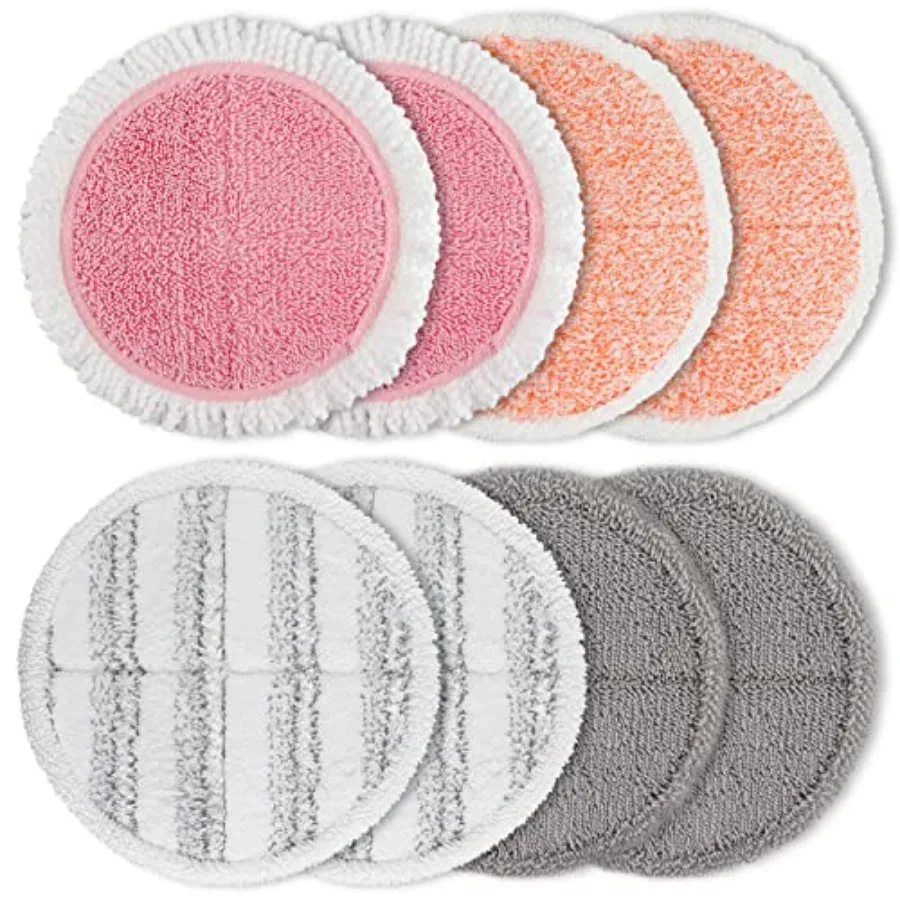 Spin Cordless Electric Mop Pads: 6.5/6.3/6 inch steam/electric mop Pads Replacement for alfabot/vmai/teko/eous/vm6/devoac/kacto