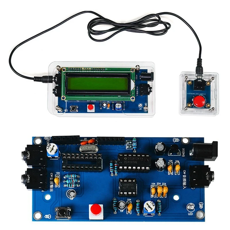 Decoder Morse Code Reader Translato DIY Kits CW Morse Code Exercise Decoder Kit Ham Radio With Digital LCD US Plug