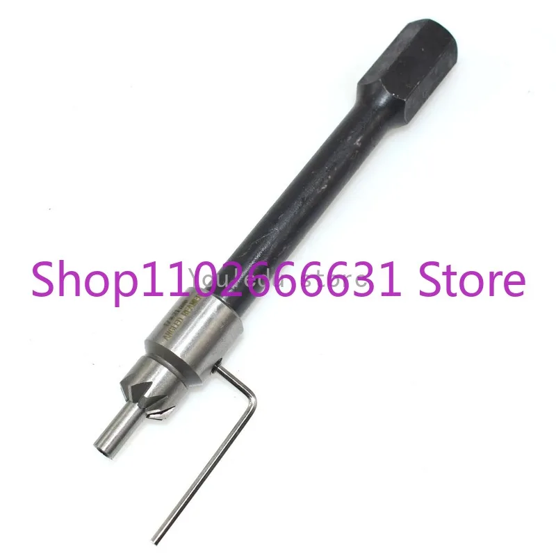 1Set Injector Remover 5Pcs Diesel Injector Seat&Cleaner Carbon Remover Seat Tools Cutter Milling Cutter Set Universal Car Too