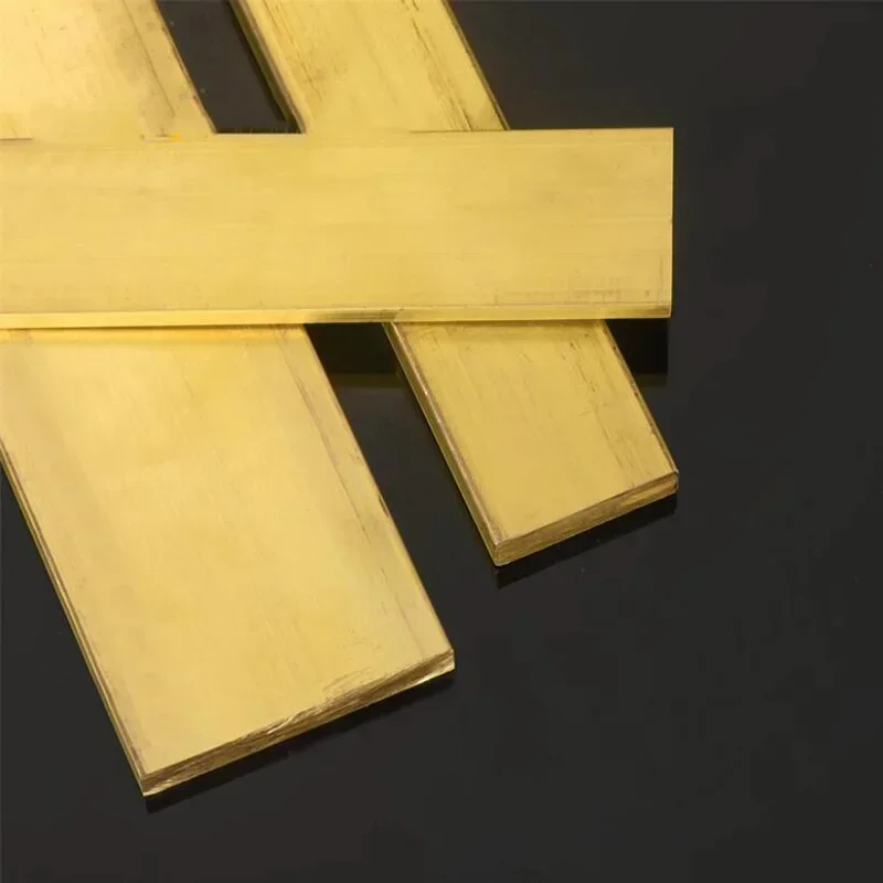 Imagem -03 - Latão Barra Plana Haste Folha Tira Placas de Metal Sólido Casa Faça Você Mesmo Cnc Espessura mm mm mm mm mm mm Comprimento 500 mm 1pc H59