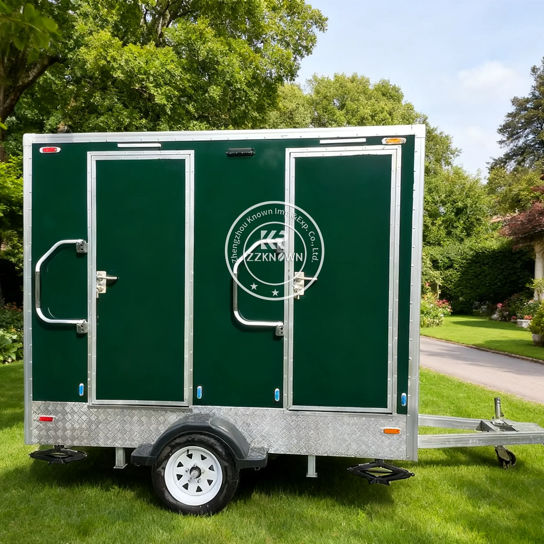 

Mobile Luxury Restroom Trailer Shower And Toilet Trailer Public Camping Bathroom Washroom Portable Toilet Trailer for Events