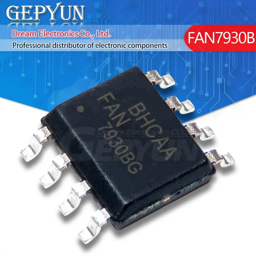 5PCS FAN7930 SOP-8 FAN7930B FAN6300AMY FAN6754MR FAN6755U FAN6755W FAN7529MX FAN7530MX FAN7930C SMD new In Stock