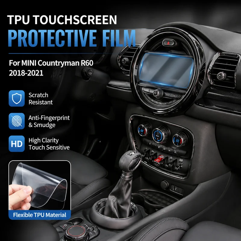 

TPU Touchscreen Protective Film for BMW MINI Countryman R60 2018-2021 Interior Center Console Navigation Display