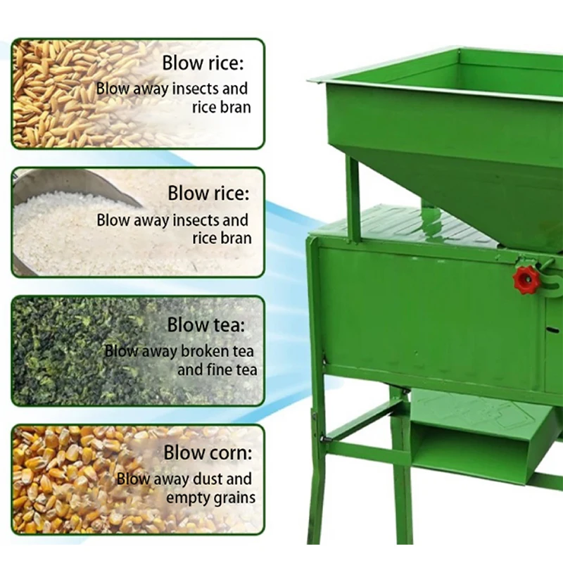 Multifunctional Electric Air Separator Grain Screen Machine Blown Leather Impurity Straw Leave Customized