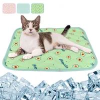 Summer Pet Cooling Mats Blanket Breathable Ice Pet Dog Cat Bed Mats For Dogs Cats Sofa Portable Sleeping Pad Pet Accessories