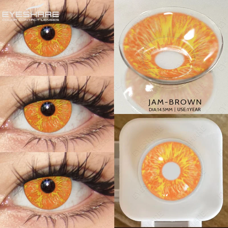 EYESHARE Anime-Zubehör Augenlinsen 1 Paar Cosplay Farbige Kontaktlinsen für Augen Verrücktes Halloween-Make-up Farbige Augenlinsen – Detail 34