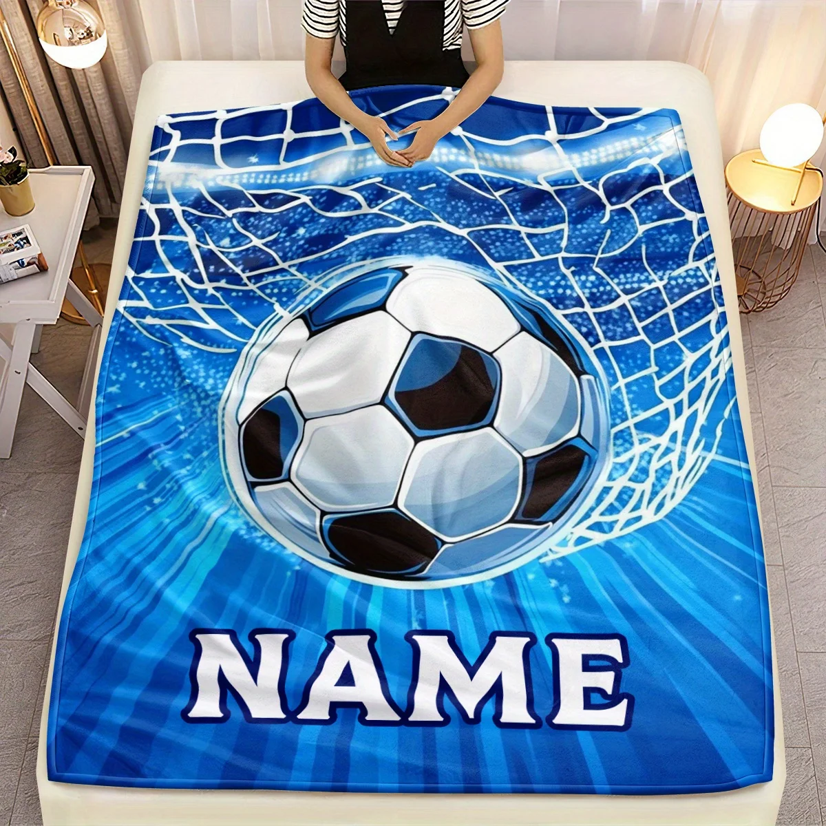 Maßgeschneiderter Name, modisch, vier Jahreszeiten, weiche tragbare Decke, leichtes Flanell, Sofa, Camping, Wohnzimmer, Bürostühle und Betten