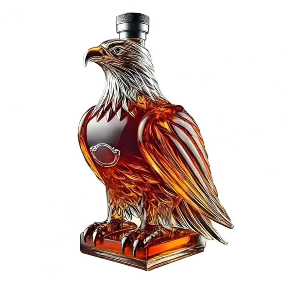 

Eagle Whiskey Bottle Whiskey Decanter Gift Eagle Spirit Whiskey Decanter Set for Men Eagle Shape Bottle Glass Unique for Dad