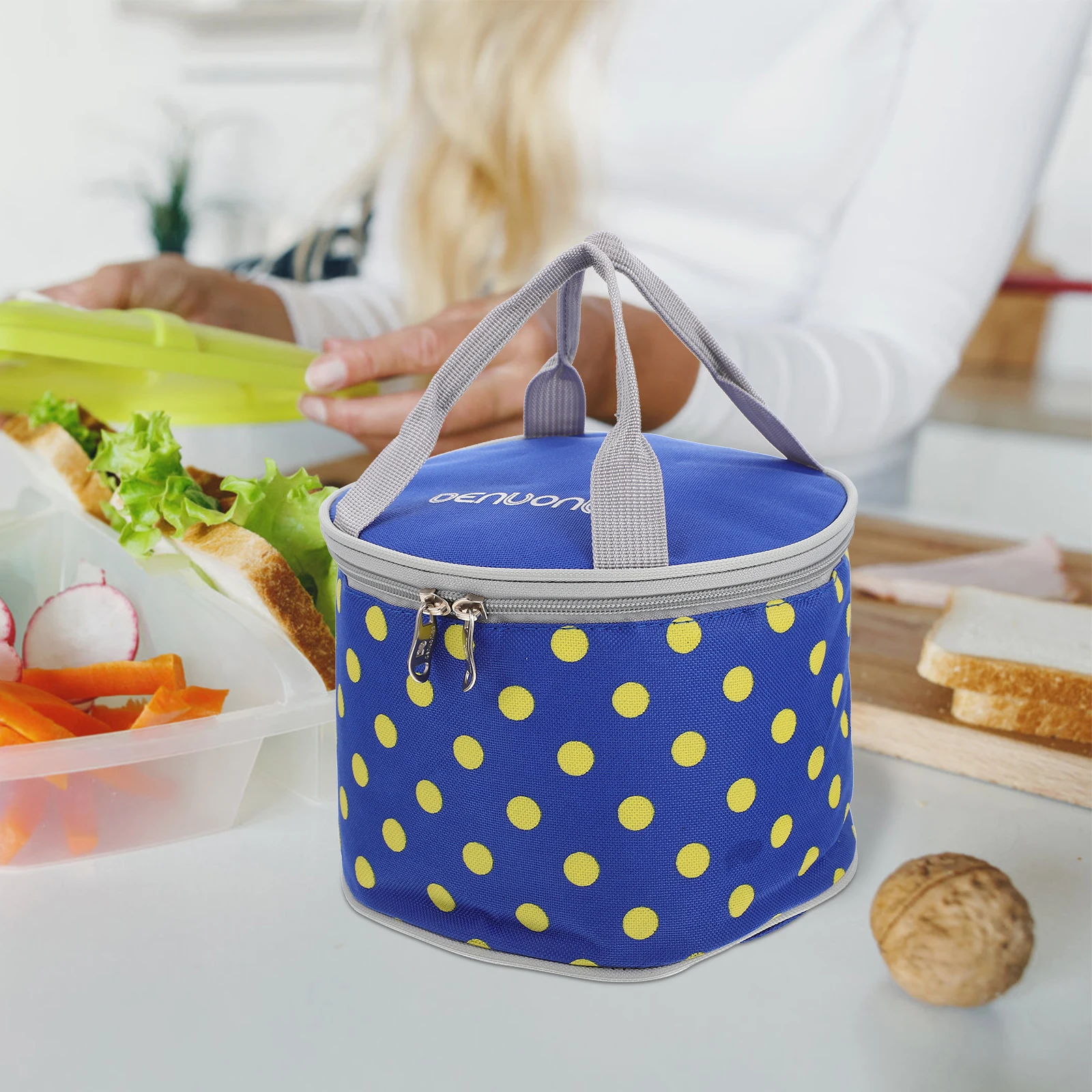 

Insulated Grocery Thick Oxford Thermal Lunch Bag Cloth Large Capacity Waterproof Thermal Lunch Pouch Outdoor Storage Bag