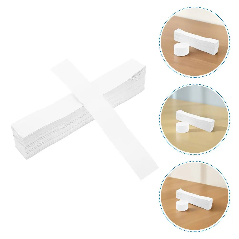 

100Pcs Blank White Currency Wrapping Straps Self-Adhesive Banknote Bundle Paper Bands for Cash Management Financial Institutions