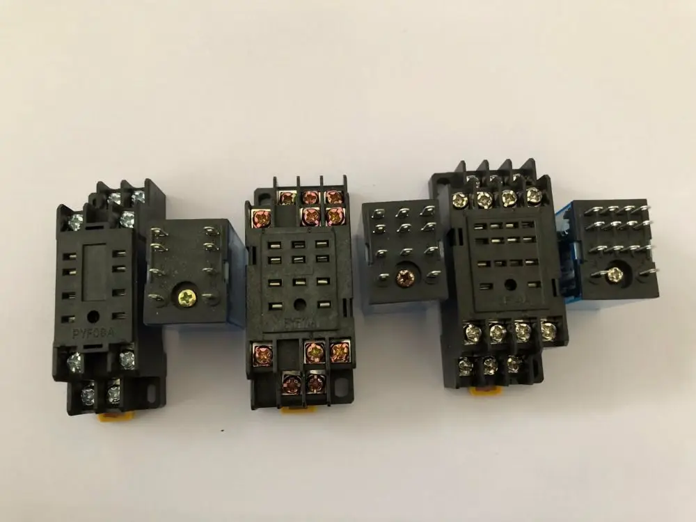 Intermediate relay MY2NJ MY3NJ MY4NJ small electromagnetic relay Power Relay with Base AC12V AC24V DC12V DC24V AC110V AC220V