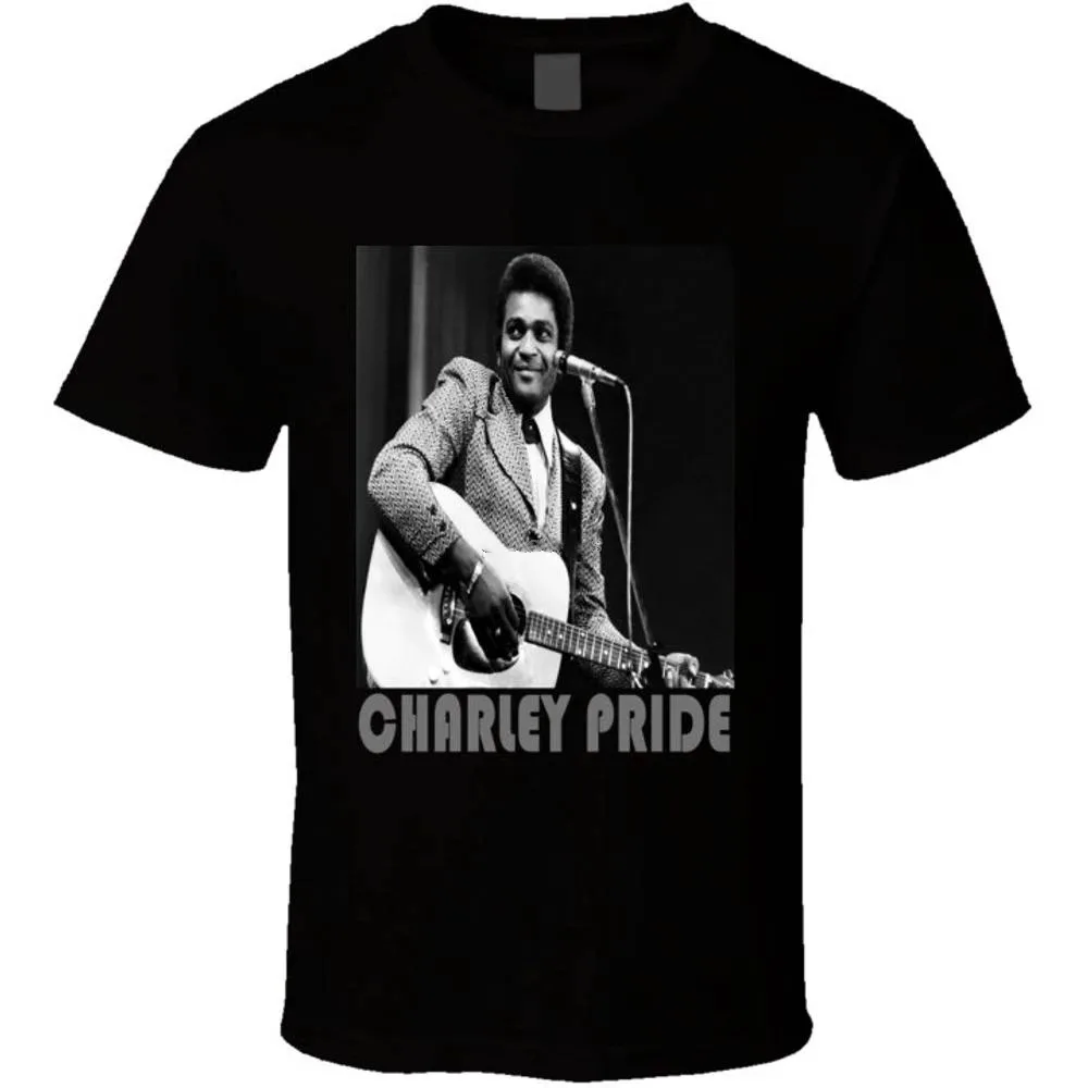 Charley Pride Legend Country Singer Shirt Classic Black Unisex S-4XL NE1134