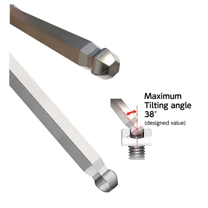 VESSEL 8309BP-LIN Juego de llaves hexagonales de bola JIS 1/16''3/8'' 1/8'' 5/32'' 3/16'' 5/16'' 1/4'' 5/64'' L Herramientas extralargas