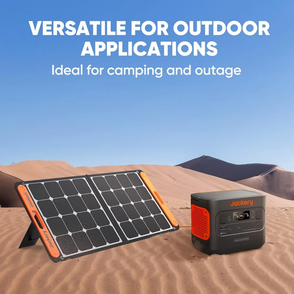 لوحة شمسية قابلة للطي بقدرة 100 وات من Jackery SolarSaga لمحطات الطاقة من سلسلة Explorer 240/300/500/1000/1500 #3